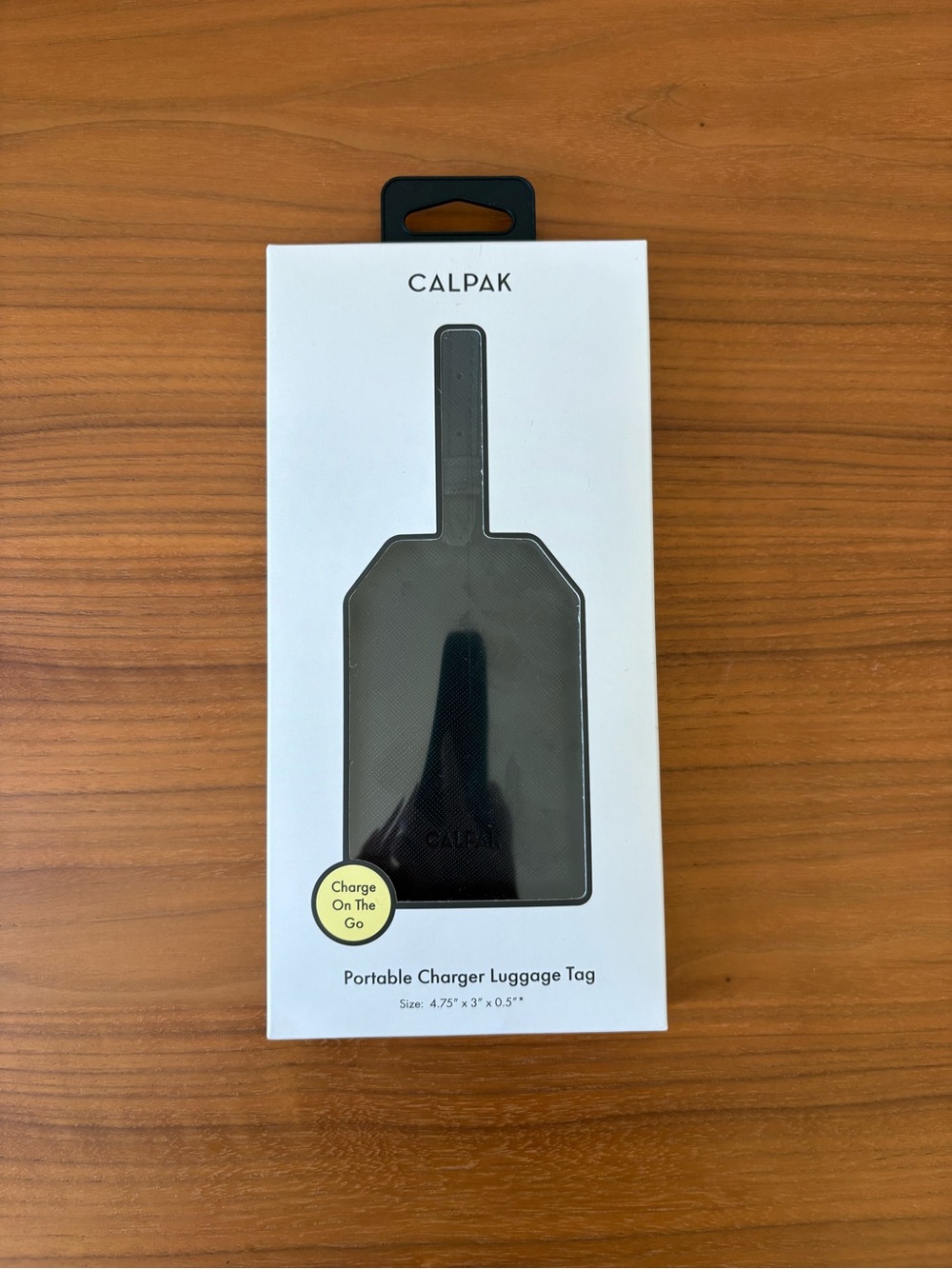 Calpak Black Portable Charger Luggage Tag with Strap